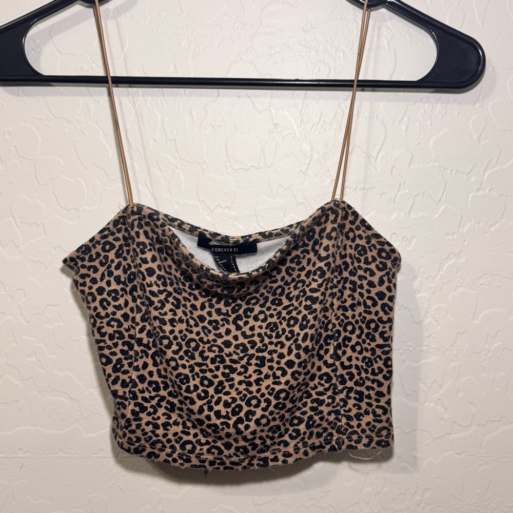 Forever 21 Animal Print Camisole - Brown and Black
